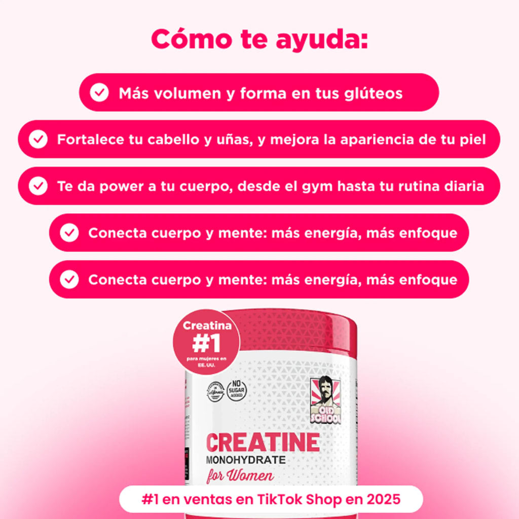 Old School Labs Creatina para Mujeres