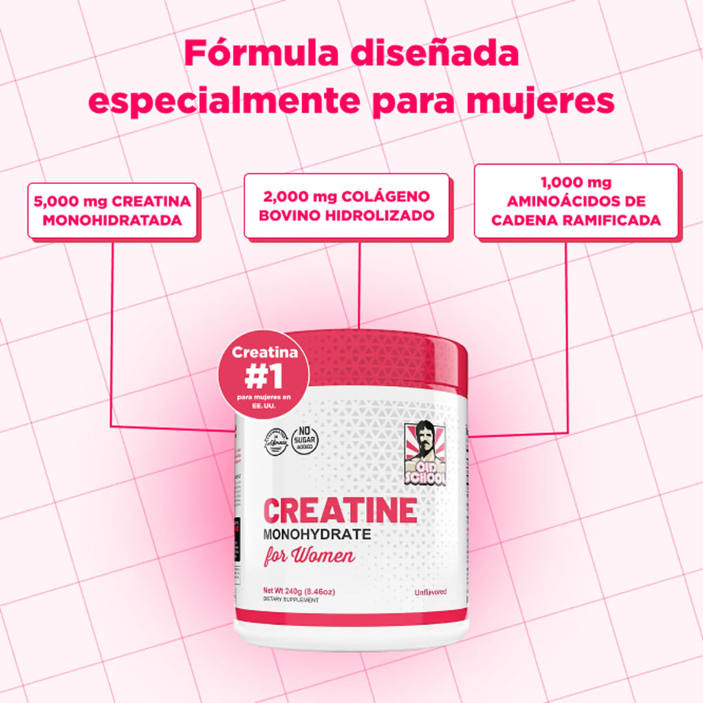 Old School Labs Creatina para Mujeres